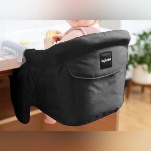 Inglesina “fast table chair” portable baby counter & table high chair in black